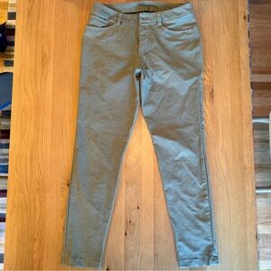 Men’s Lululemon ABC 5-Pocket Slim Utilitech Pants, Bay Leaf Olive, 30x32